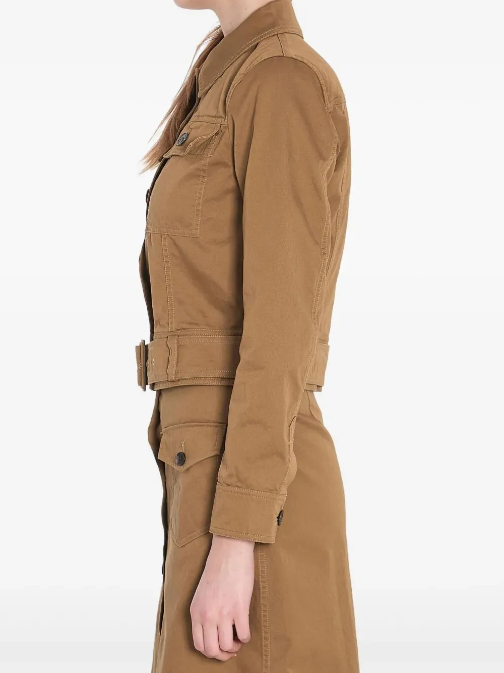 KHAKI JACKET WITH BELT sold by Lord & Taylor product image thumbnail 3