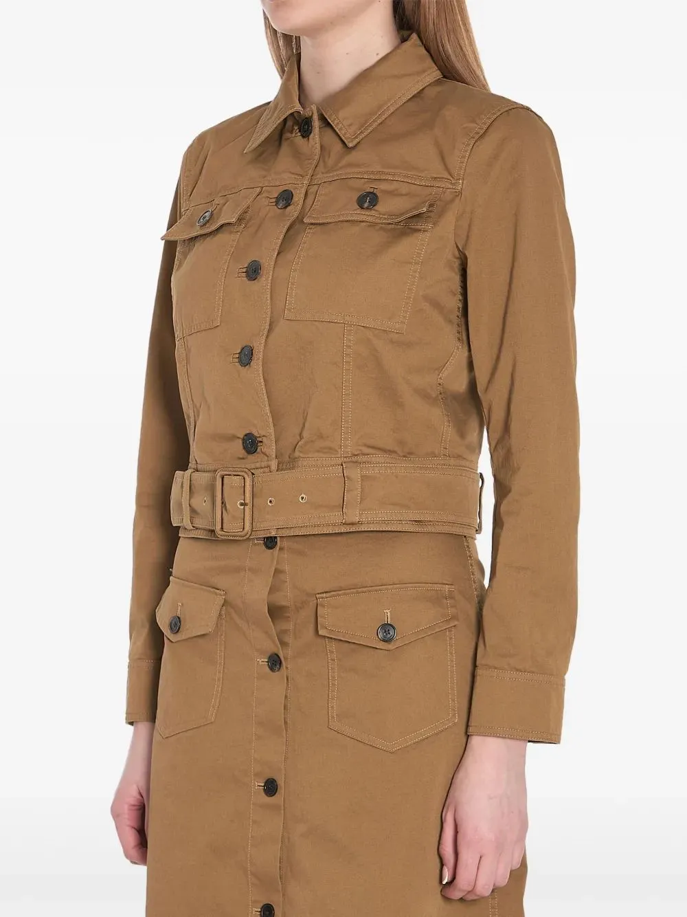 KHAKI JACKET WITH BELT sold by Lord & Taylor product image thumbnail 4