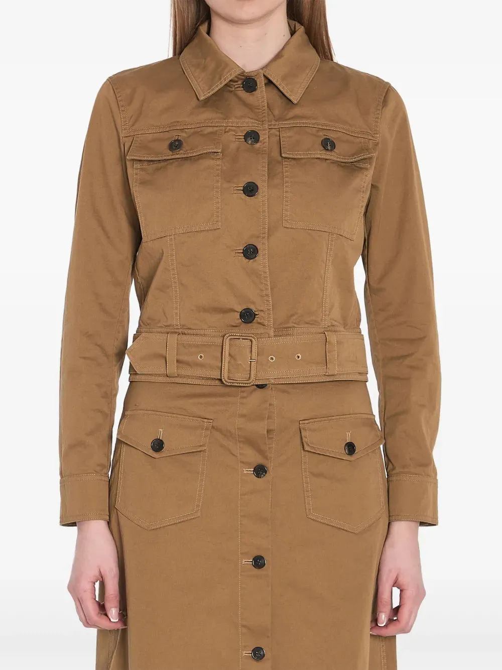 KHAKI JACKET WITH BELT sold by Lord & Taylor