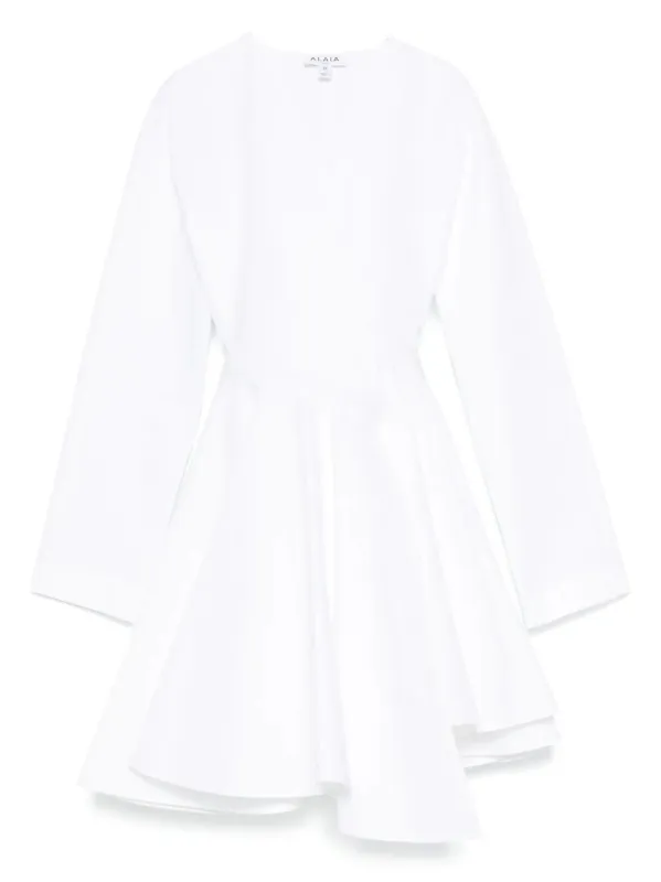 WHITE ML DRESS WITH SPIRAL BELT sold by Lord & Taylor