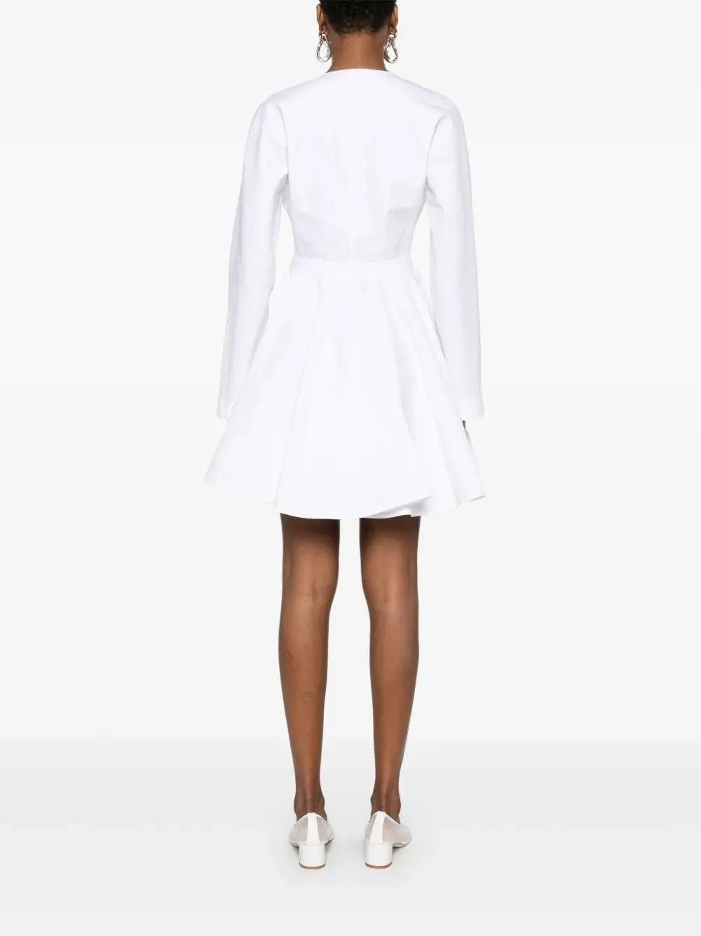 WHITE ML DRESS WITH SPIRAL BELT sold by Lord & Taylor product image thumbnail 2