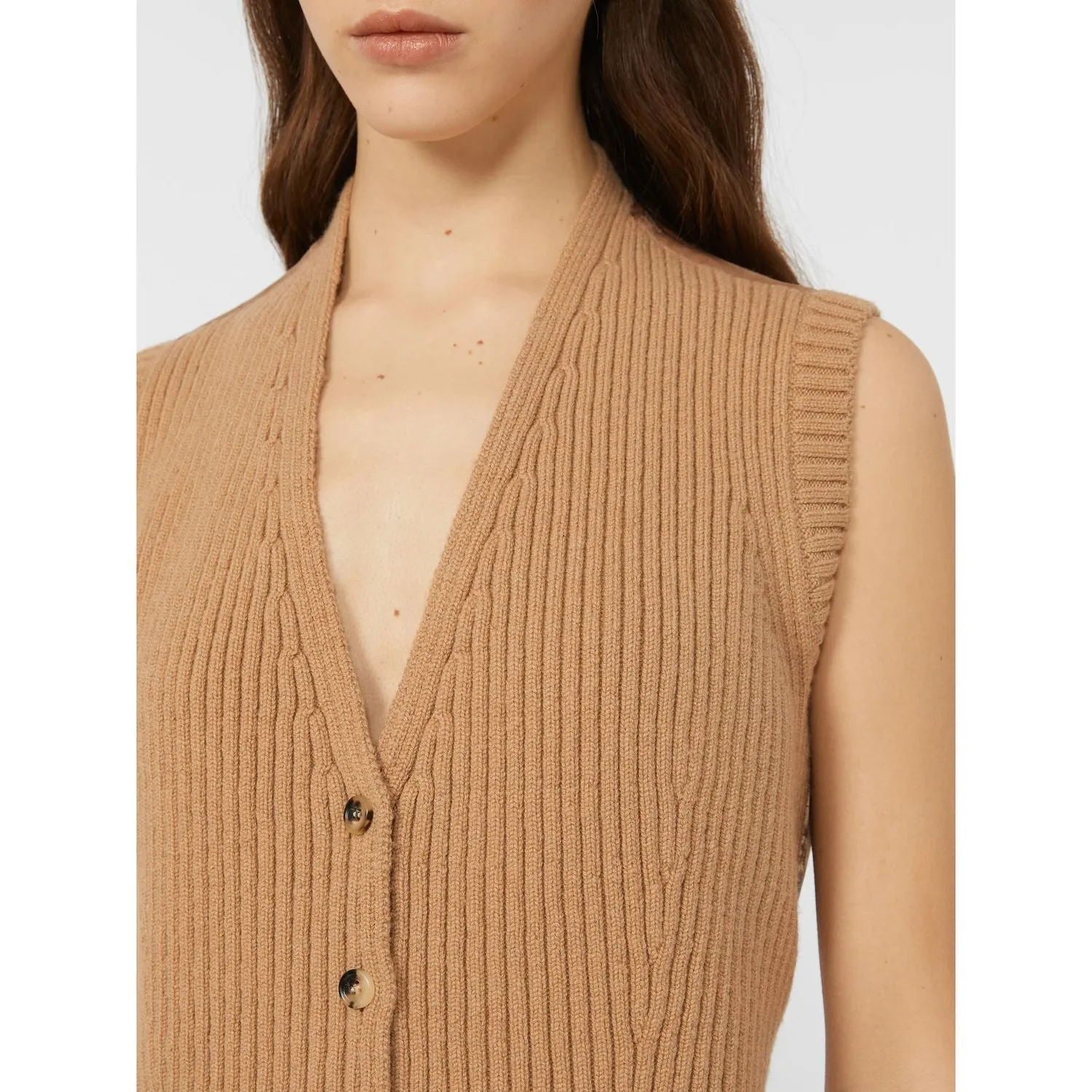 BIMBA WAISTCOAT CAMEL sold by Lord & Taylor product image thumbnail 2