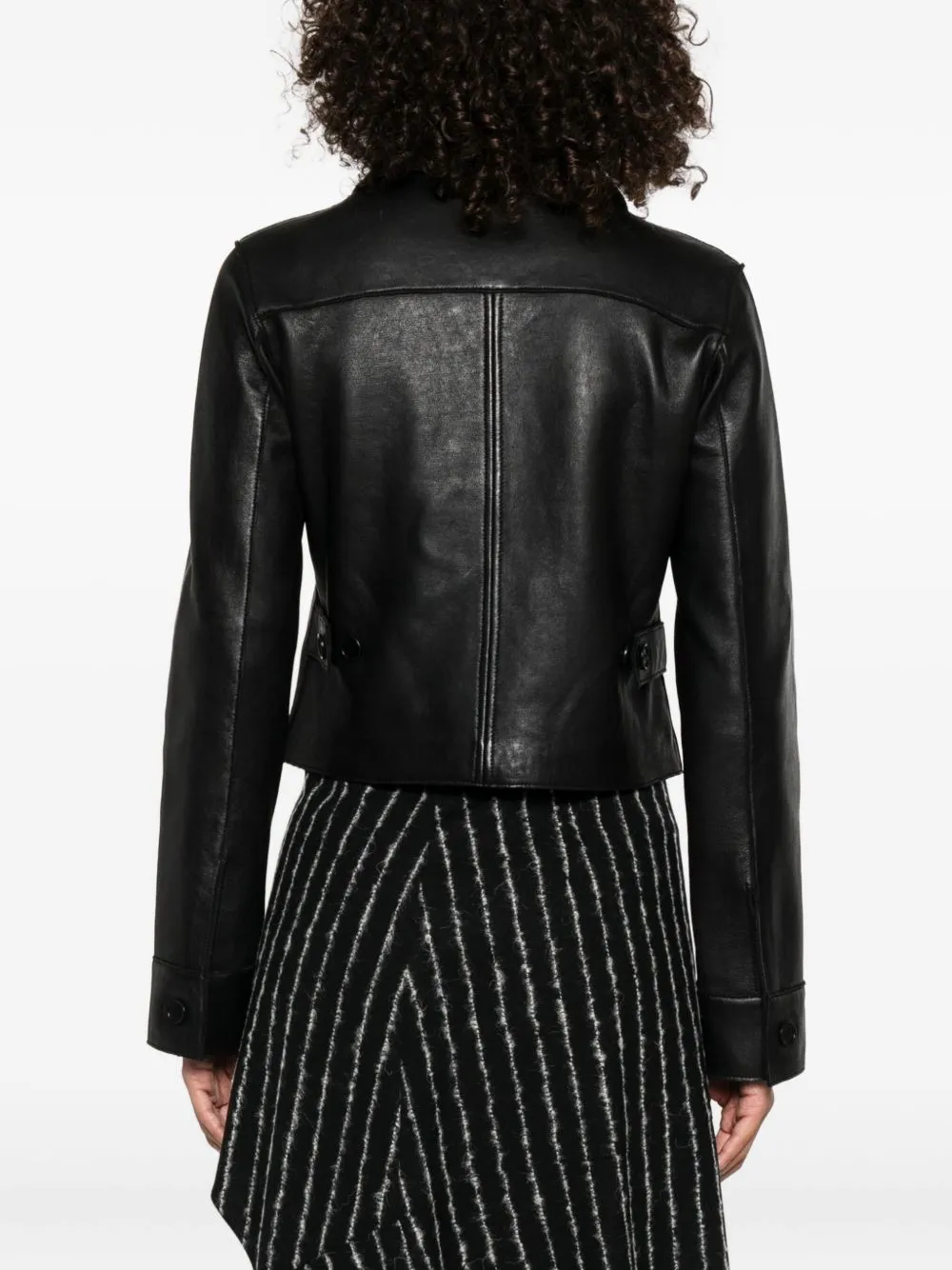 BLACK CROPPED JACKET sold by Lord & Taylor product image thumbnail 4