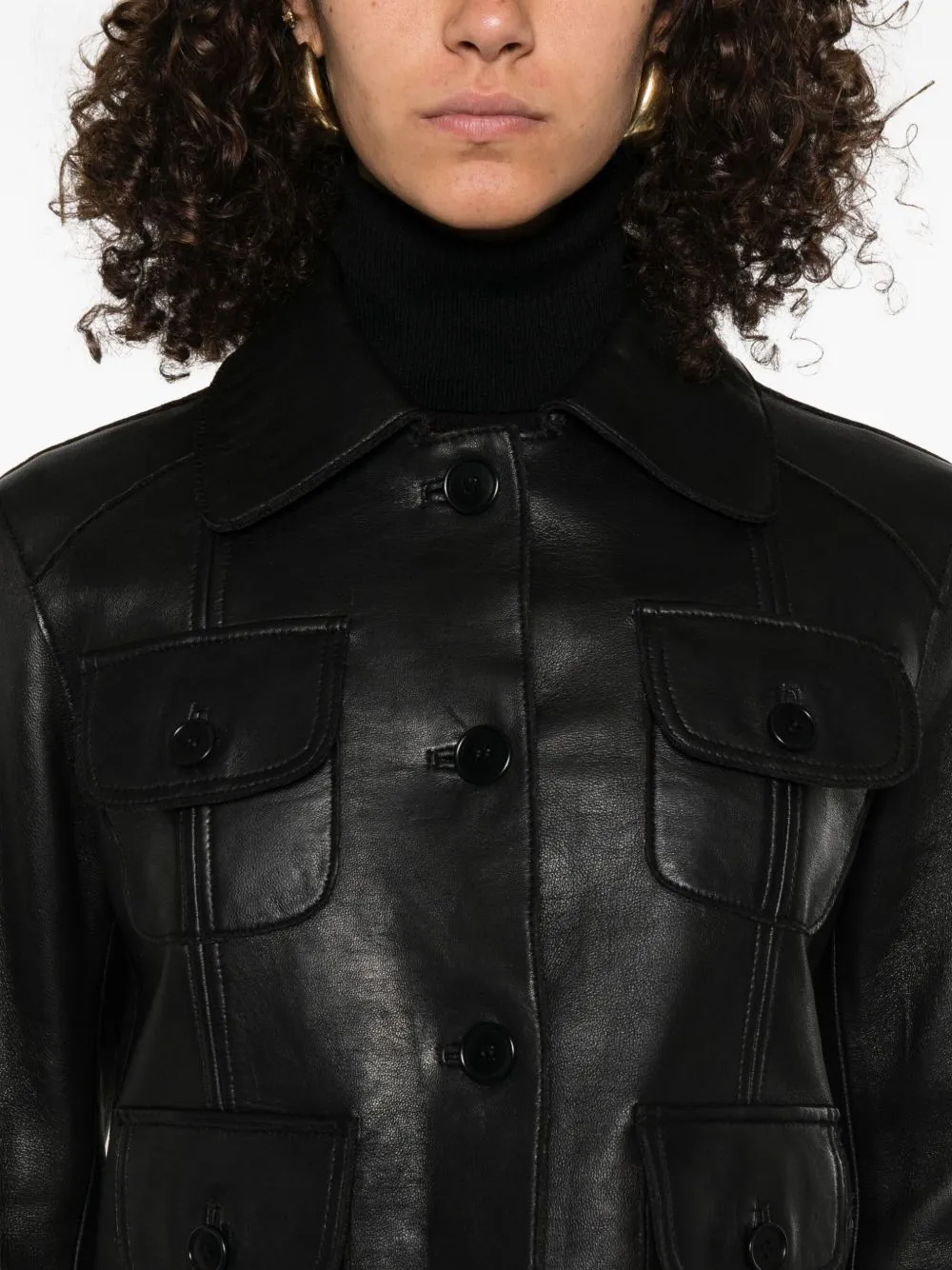 BLACK CROPPED JACKET sold by Lord & Taylor product image thumbnail 2