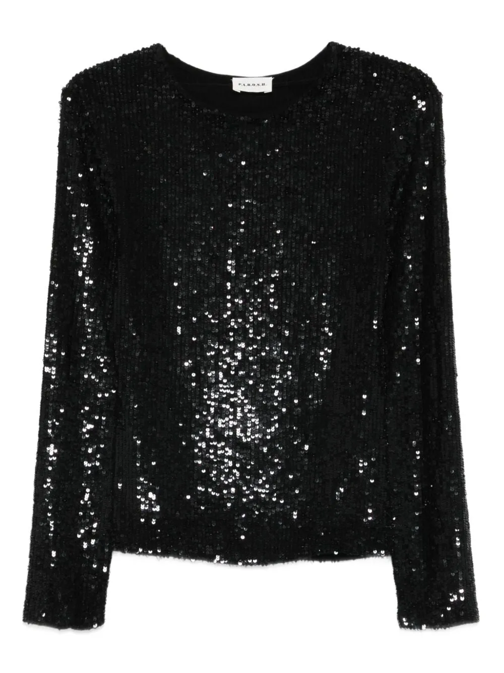 BLACK SEQUIN LONG SLEEVE TOP sold by Lord & Taylor