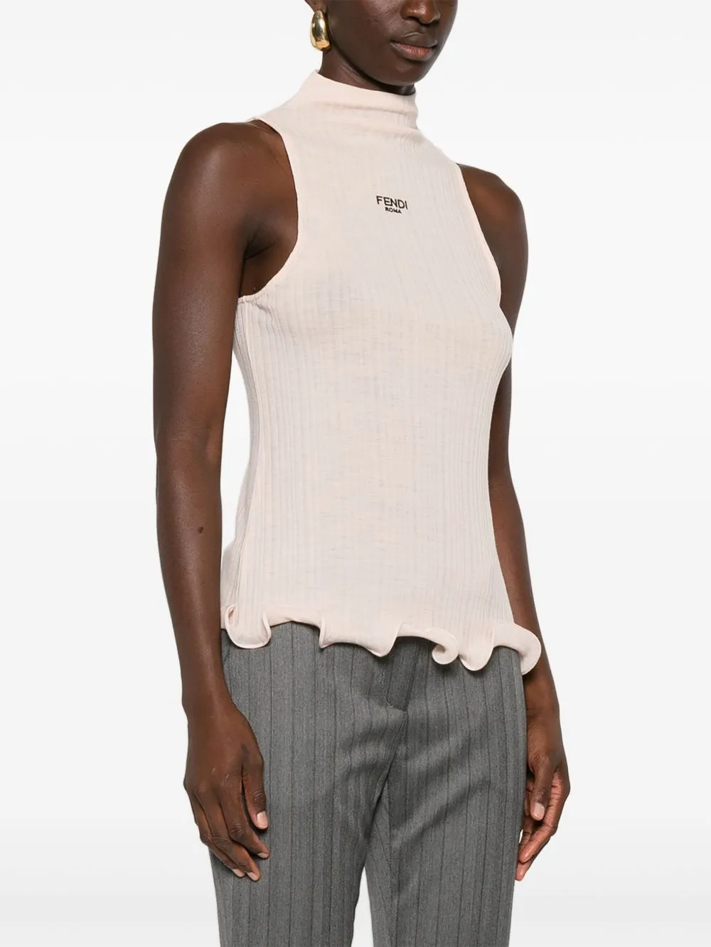 WHITE MOCK NECK TOP sold by Lord & Taylor product image thumbnail 5