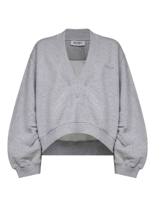 LIGHT GREY GATHERED DETAIL SWEATER sold by Lord & Taylor