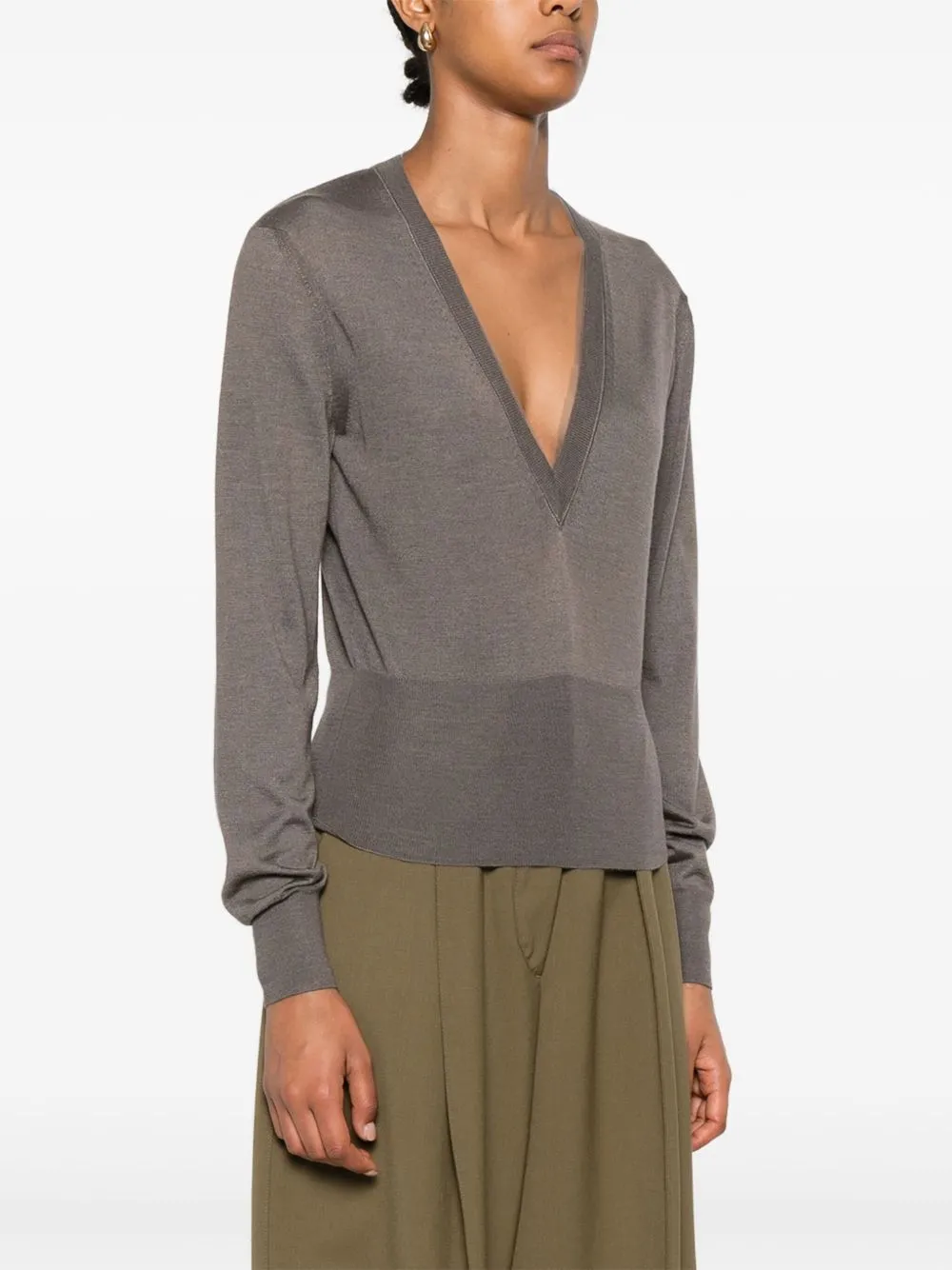 CASHMERE V-NECKED SWEATER sold by Lord & Taylor product image thumbnail 5