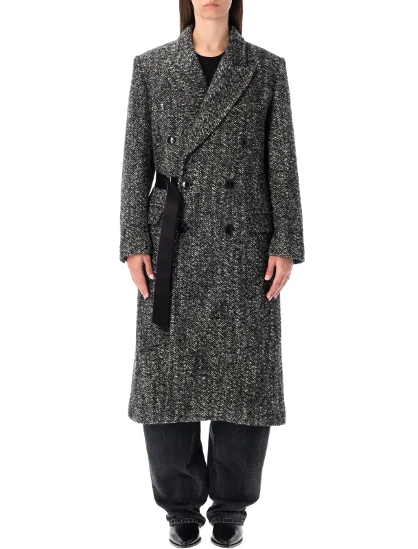 ISABEL MARANT WOOL EBYANE DOUBLE-BREASTED COAT sold by Lord & Taylor