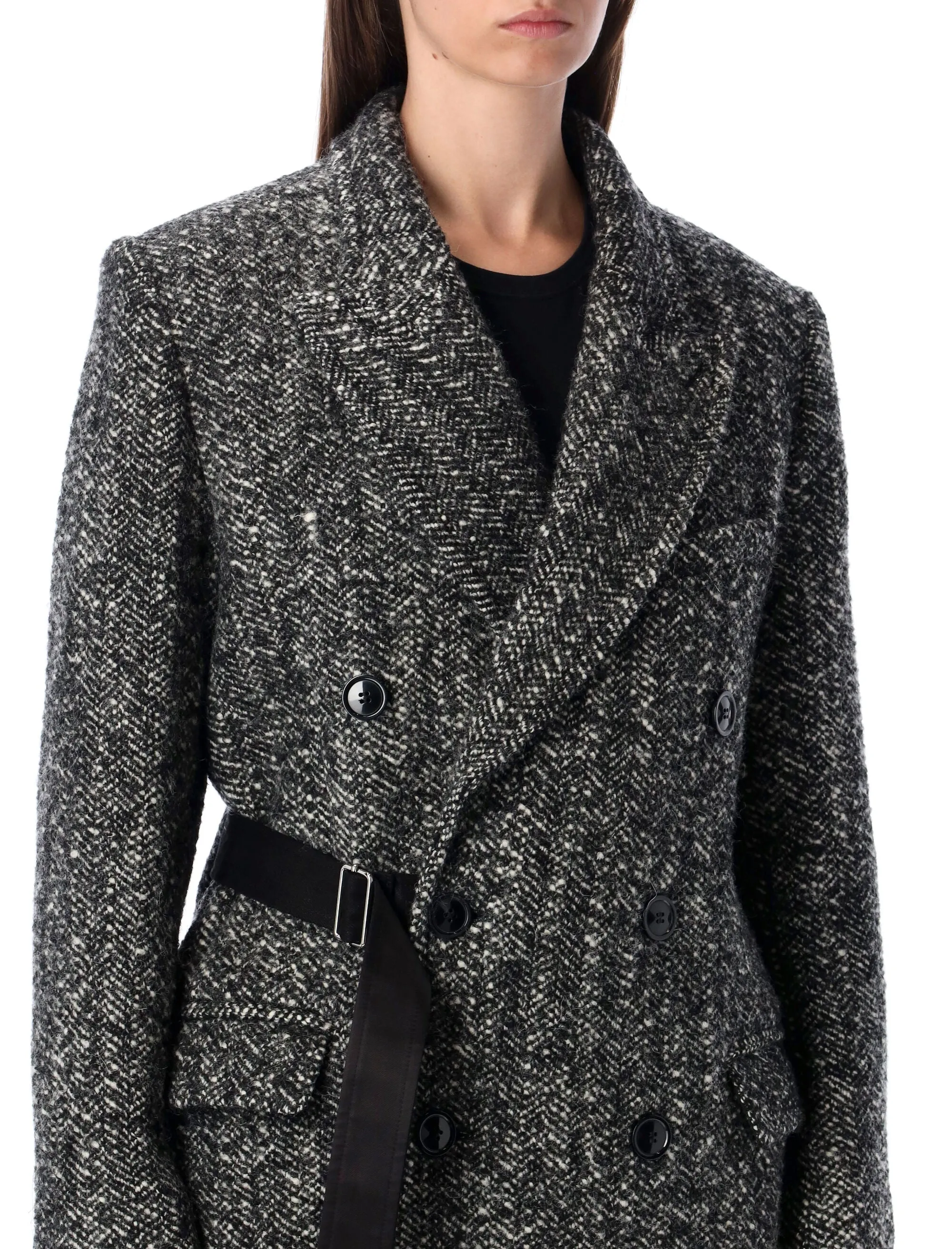 ISABEL MARANT WOOL EBYANE DOUBLE-BREASTED COAT sold by Lord & Taylor product image thumbnail 3