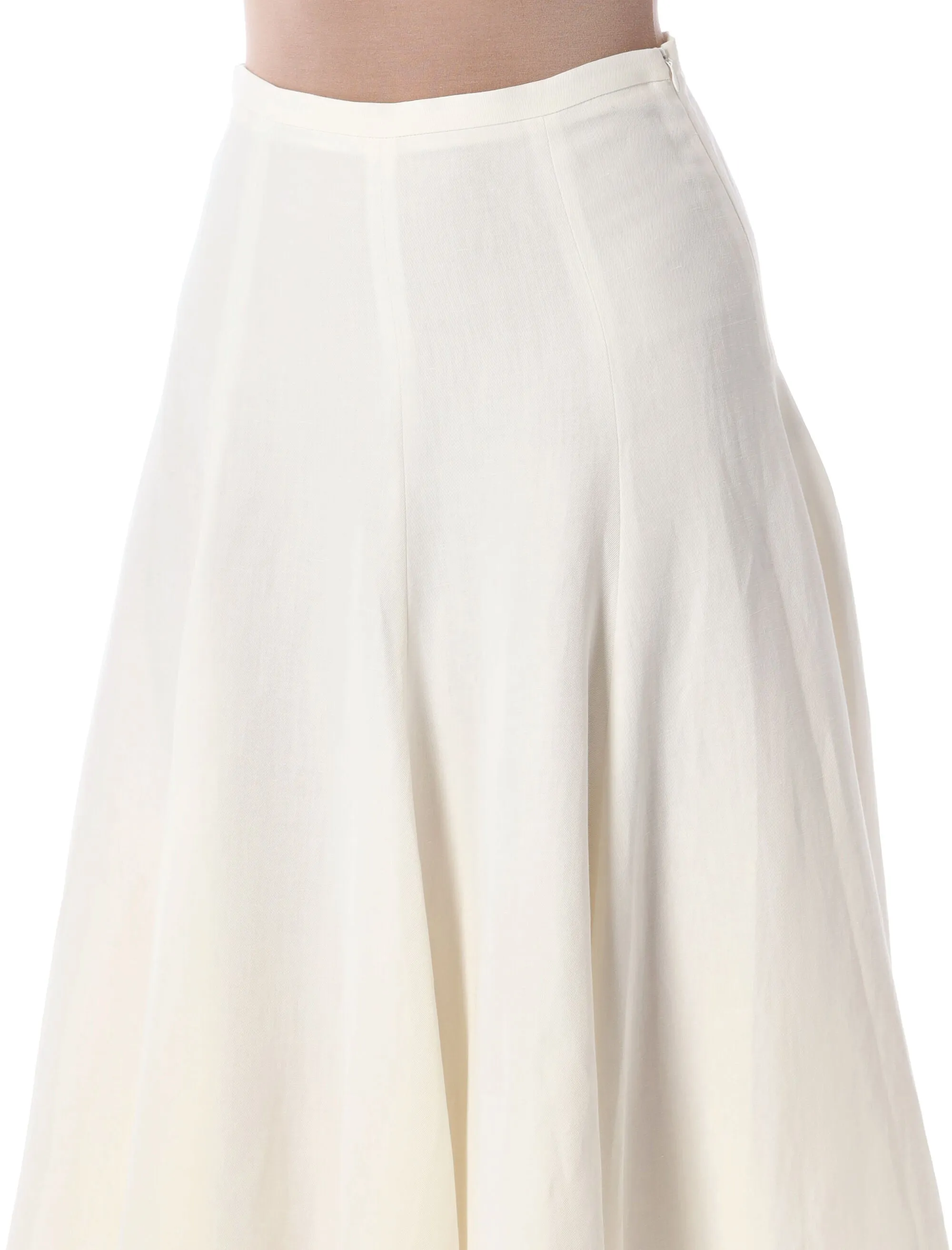 FABIANA FILIPPI LINEN AND VISCOSE MIDI SKIRT sold by Lord & Taylor product image thumbnail 3
