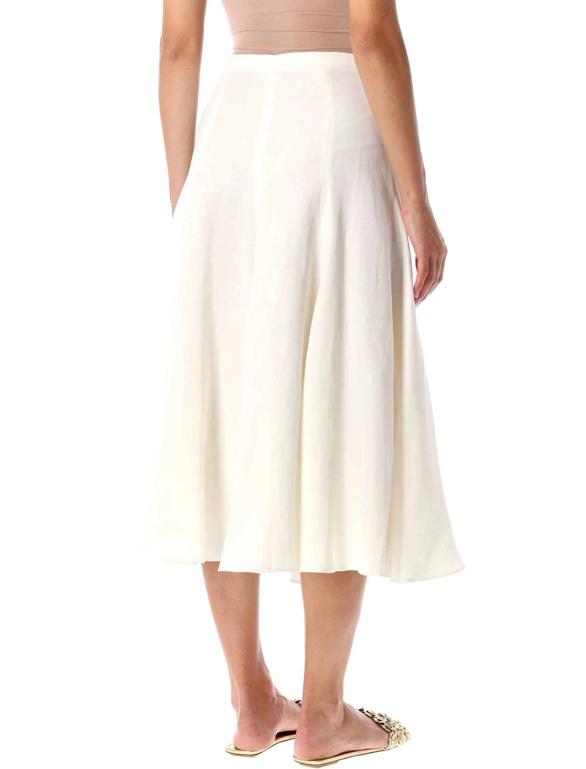 FABIANA FILIPPI LINEN AND VISCOSE MIDI SKIRT sold by Lord & Taylor product image thumbnail 2