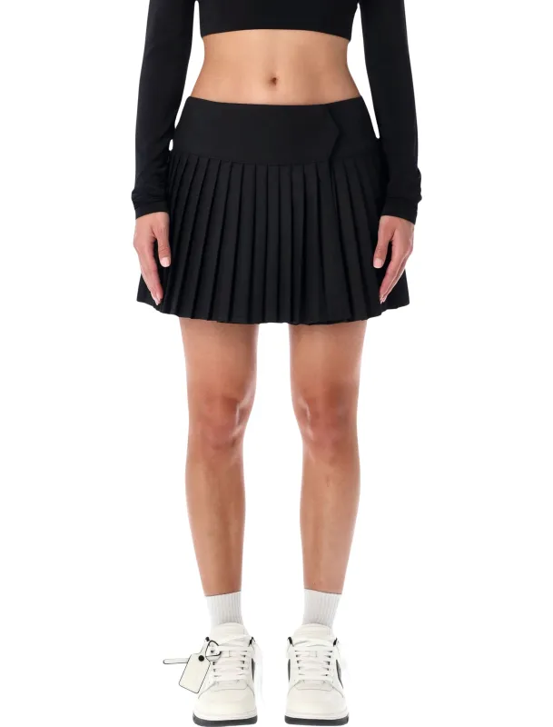OFF-WHITE BIG BOOKISH PLEATED SKIRT WITH LOGO sold by Lord & Taylor