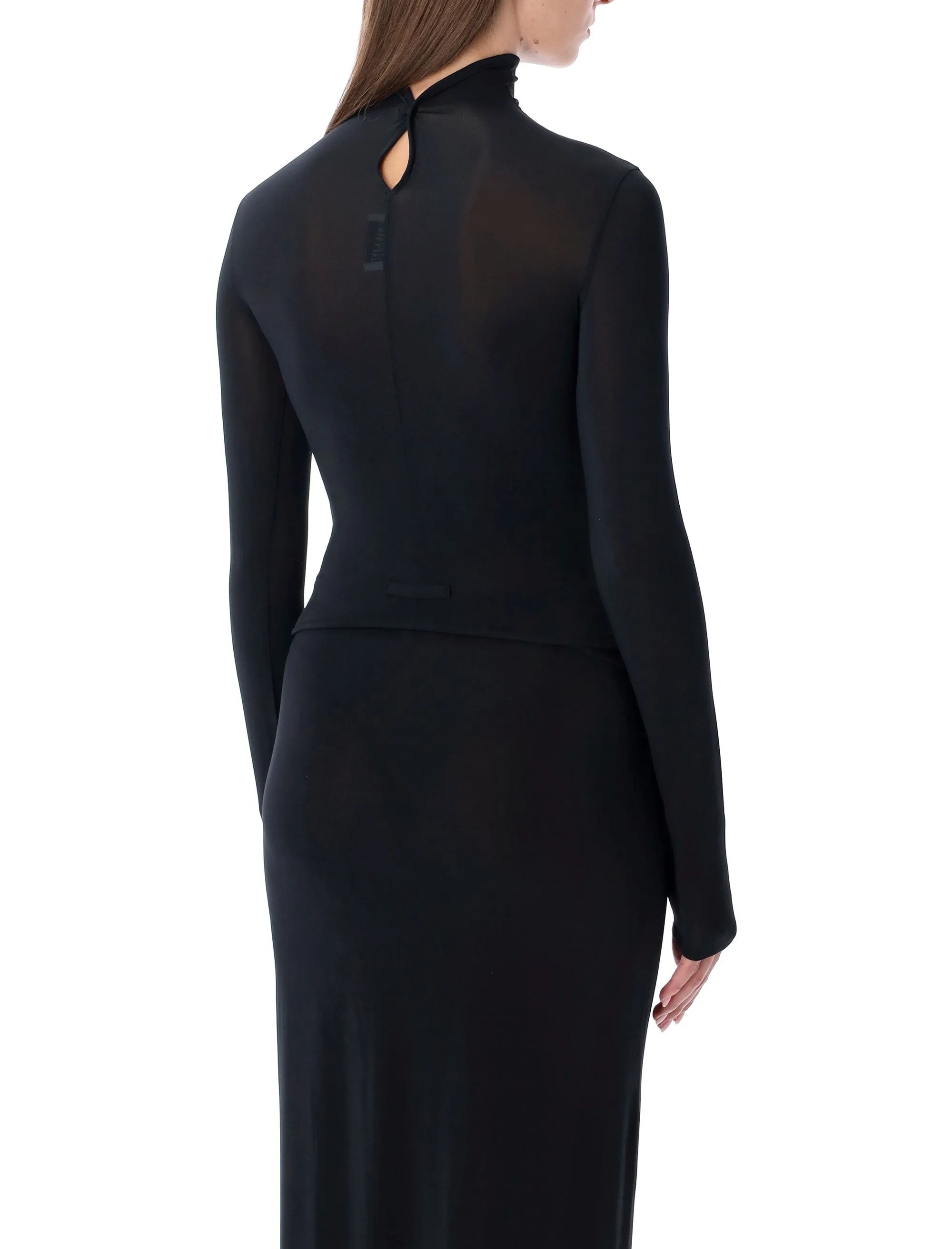 JEAN PAUL GAULTIER LONG-SLEEVE HIGH-NECK BODY WITH LINGERIE DETAILS sold by Lord & Taylor product image thumbnail 2