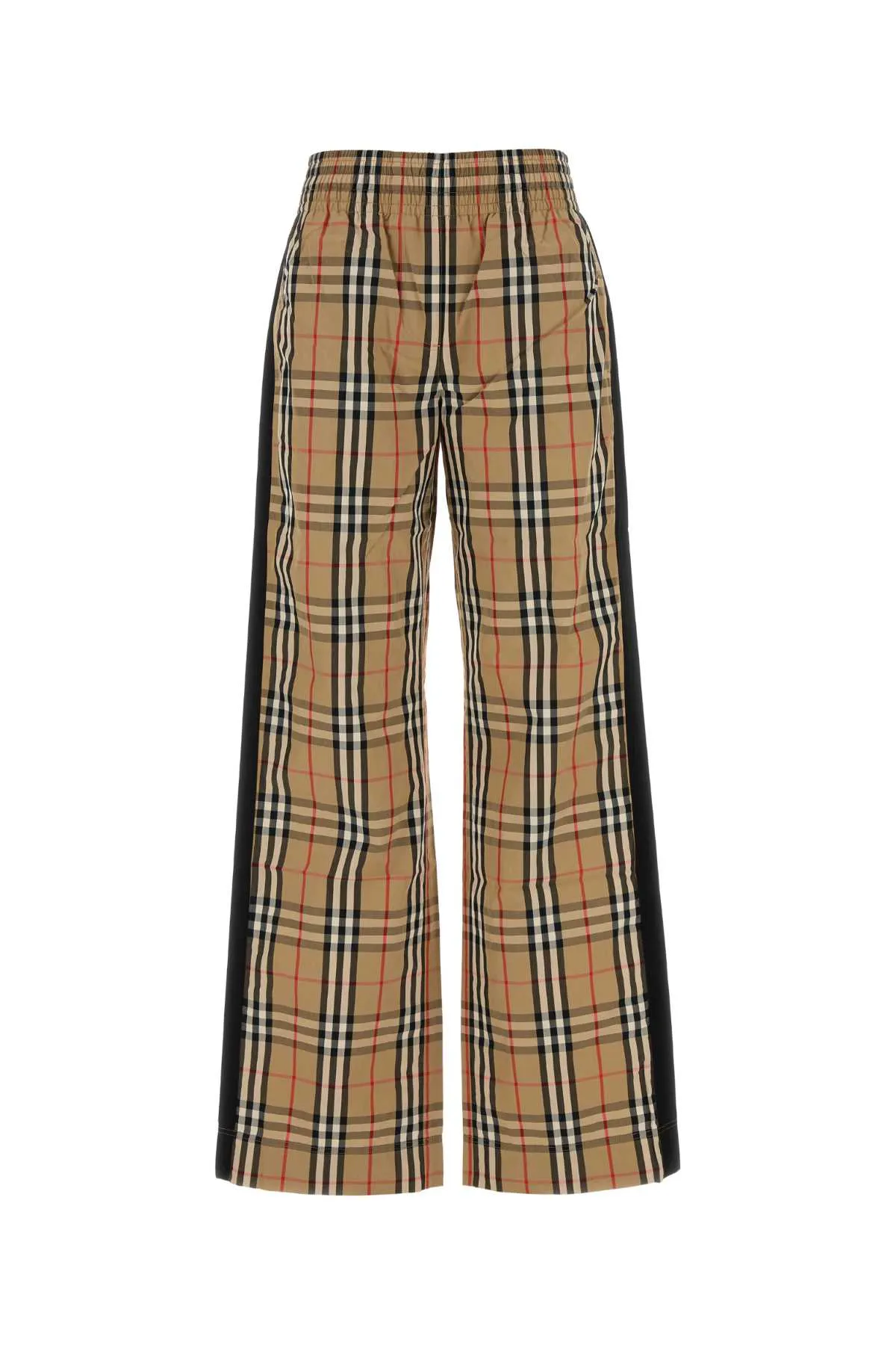 BURBERRY LONDON WIDE-LEG COTTON CHECK TROUSERS sold by Lord & Taylor
