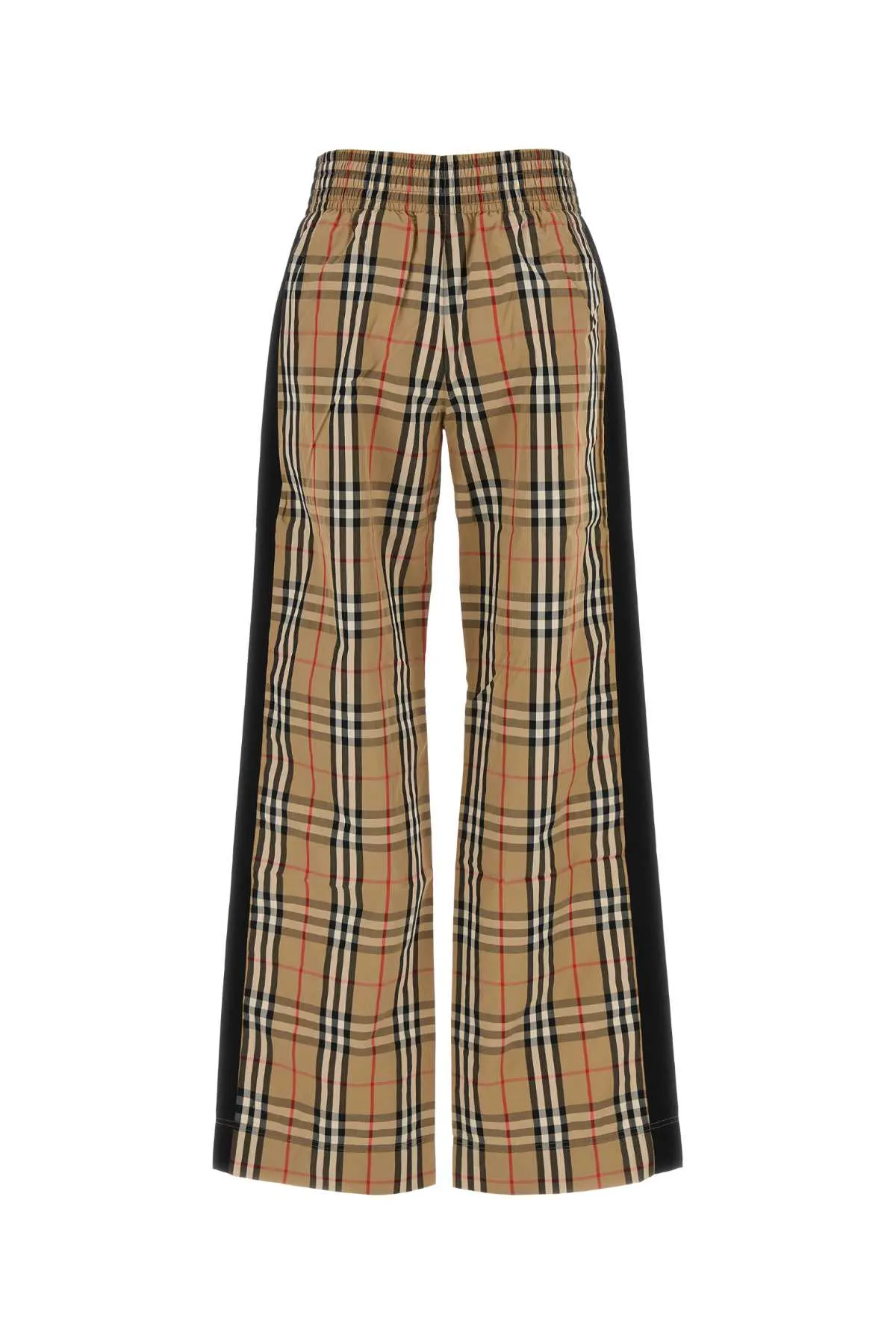 BURBERRY LONDON WIDE-LEG COTTON CHECK TROUSERS sold by Lord & Taylor product image thumbnail 2