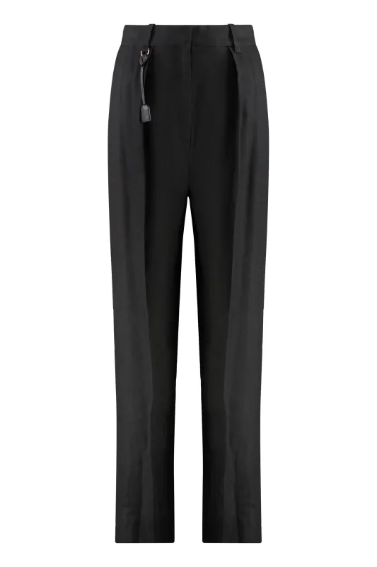 HIGH-WAIST WIDE-LEG TROUSERS sold by Lord & Taylor
