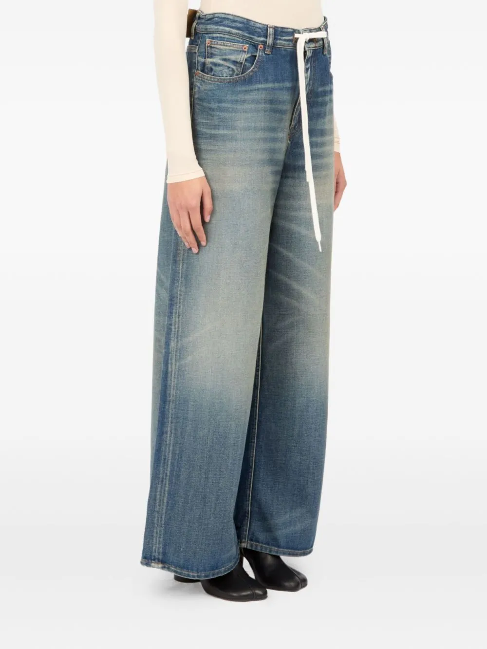 WIDE-LEG JEANS sold by Lord & Taylor product image thumbnail 3