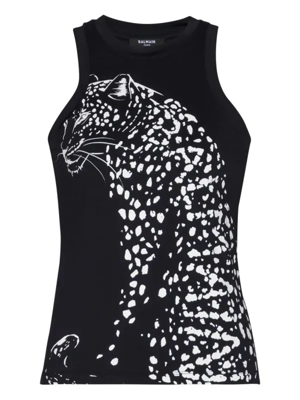 LEOPARD PRINT TANK TOP sold by Lord & Taylor