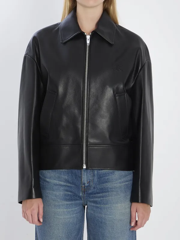 TRIOMPHE LEATHER JACKET made by Lord & Taylor