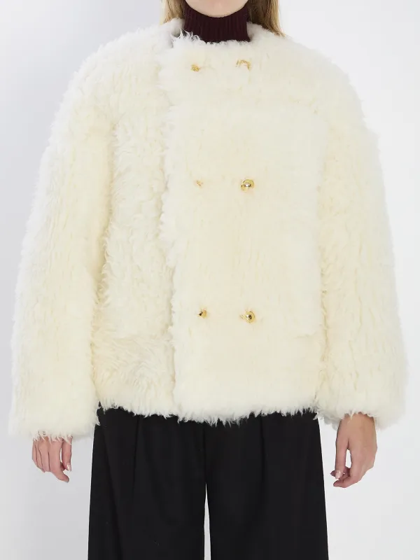 FUR-EFFECT COAT sold by Lord & Taylor