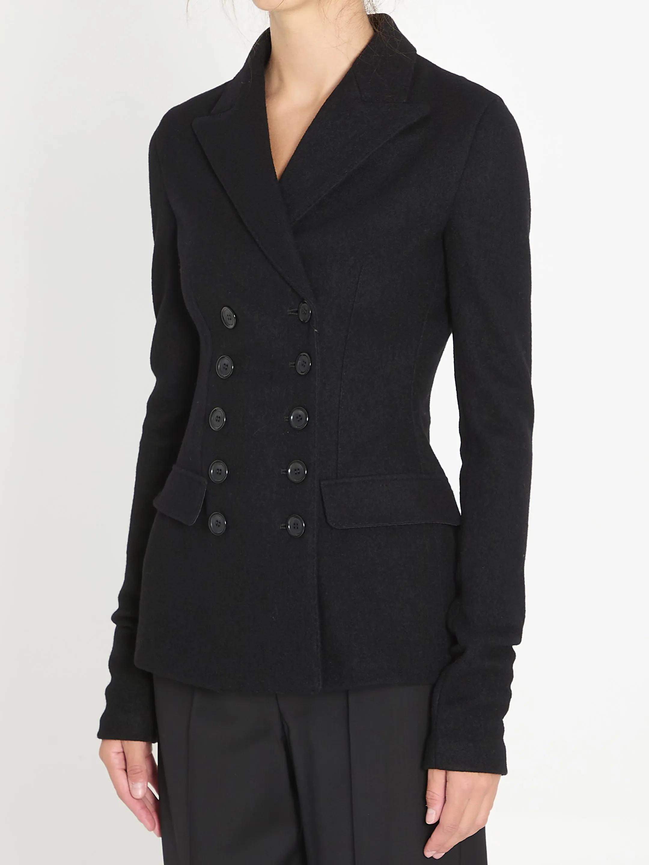 DOUBLE-BREASTED JACKET IN WOOL CLOTH sold by Lord & Taylor product image thumbnail 2