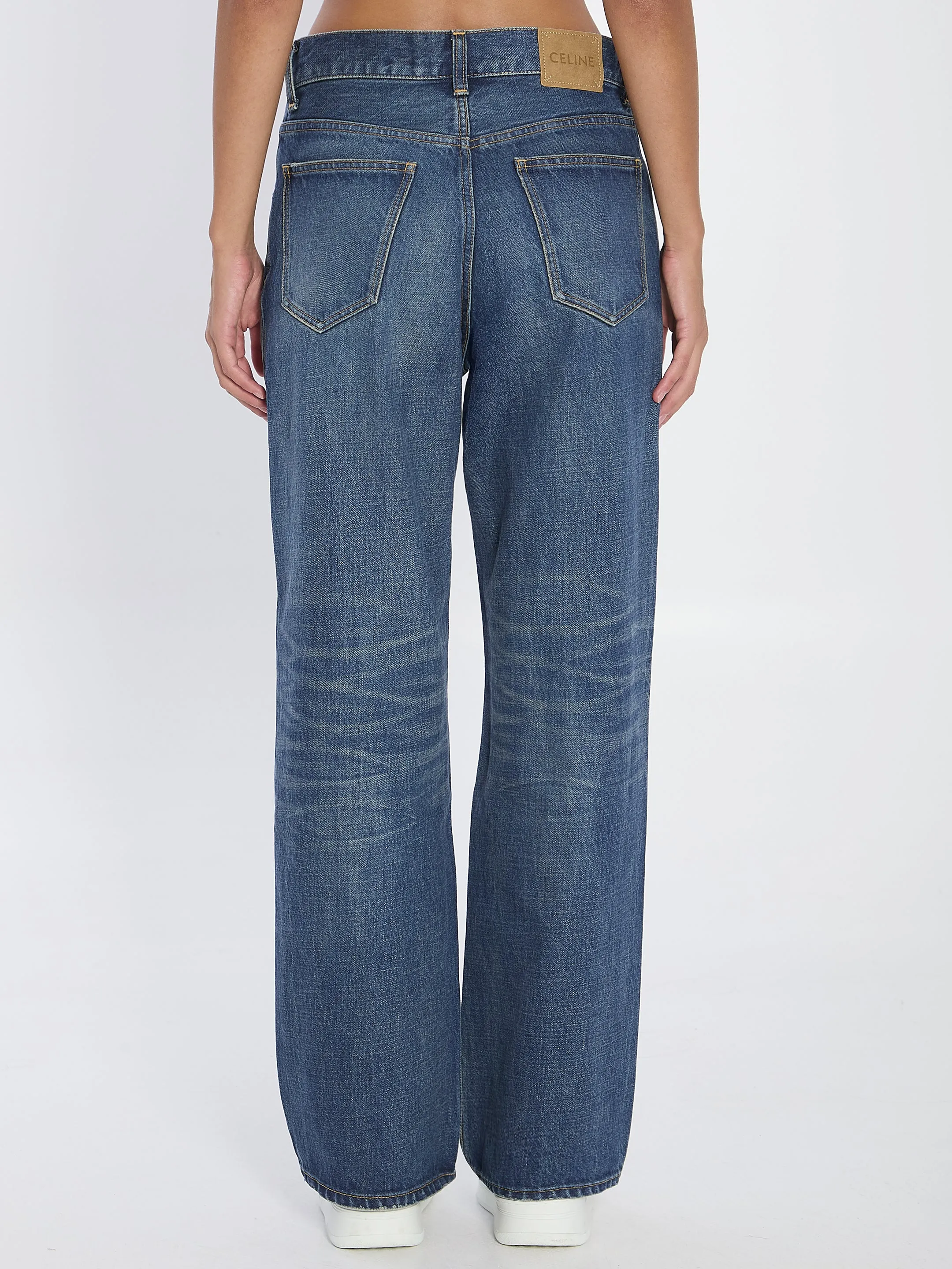 WIDE-LEG JEANS sold by Lord & Taylor product image thumbnail 4
