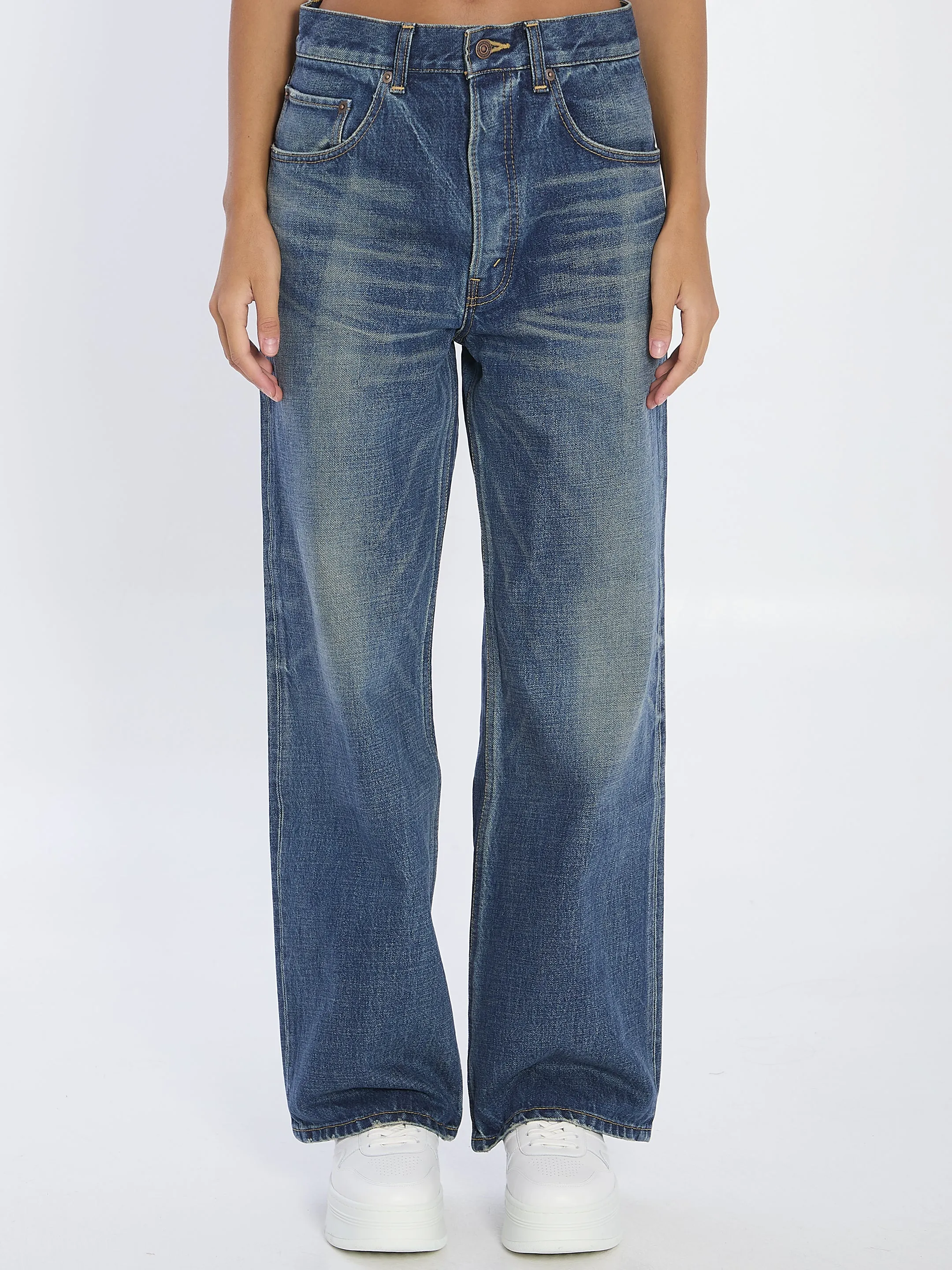 WIDE-LEG JEANS sold by Lord & Taylor