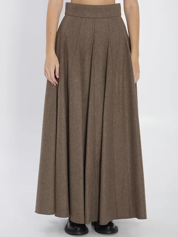 FLARED WOOL SKIRT sold by Lord & Taylor
