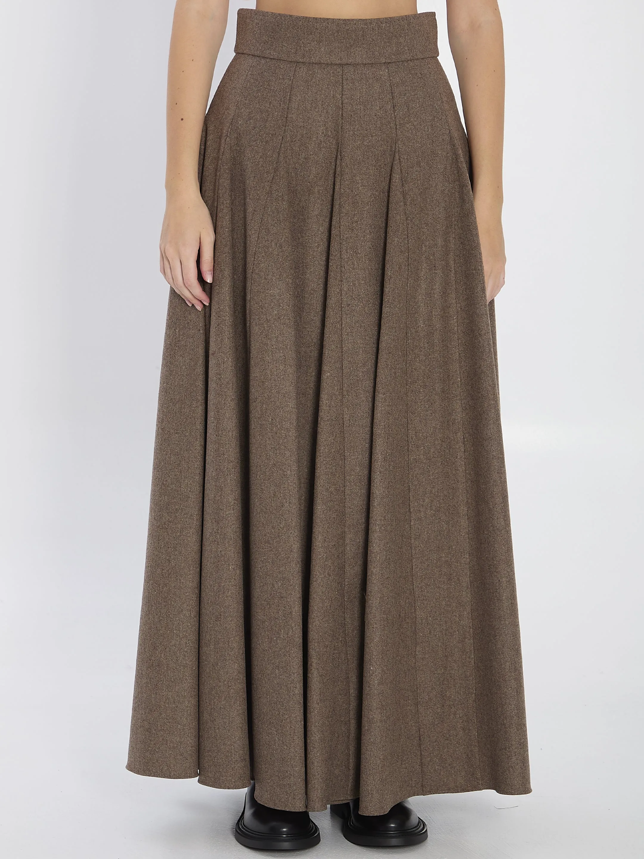 FLARED WOOL SKIRT sold by Lord & Taylor