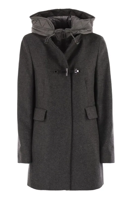 TOGGLE COAT IN MéLANGE WOOL CLOTH sold by Lord & Taylor