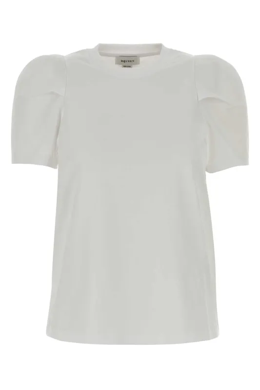 WHITE COTTON T-SHIRT made by Alexander McQueen