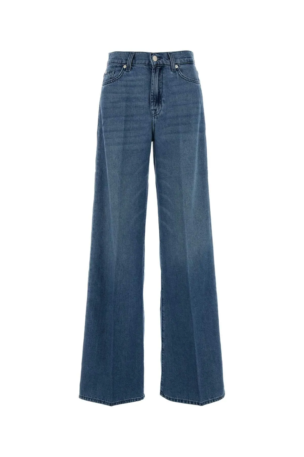 STRETCH DENIM LOTTA WIDE-LEG JEANS sold by Lord & Taylor