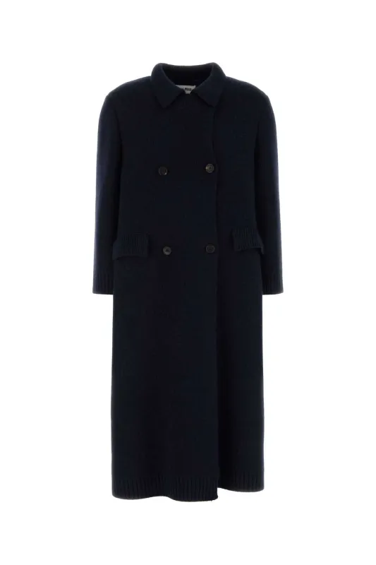 NAVY BLUE WOOL BLEND COAT sold by Lord & Taylor