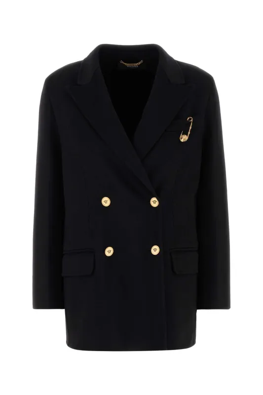 BLACK CASHMERE AND WOOL COAT sold by Lord & Taylor