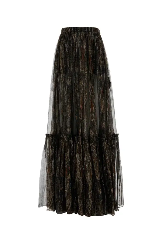 PRINTED SILK BLEND SKIRT sold by Lord & Taylor