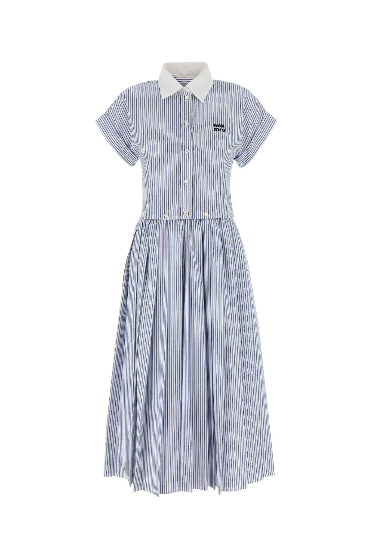 EMBROIDERED POPLIN SHIRT DRESS sold by Lord & Taylor