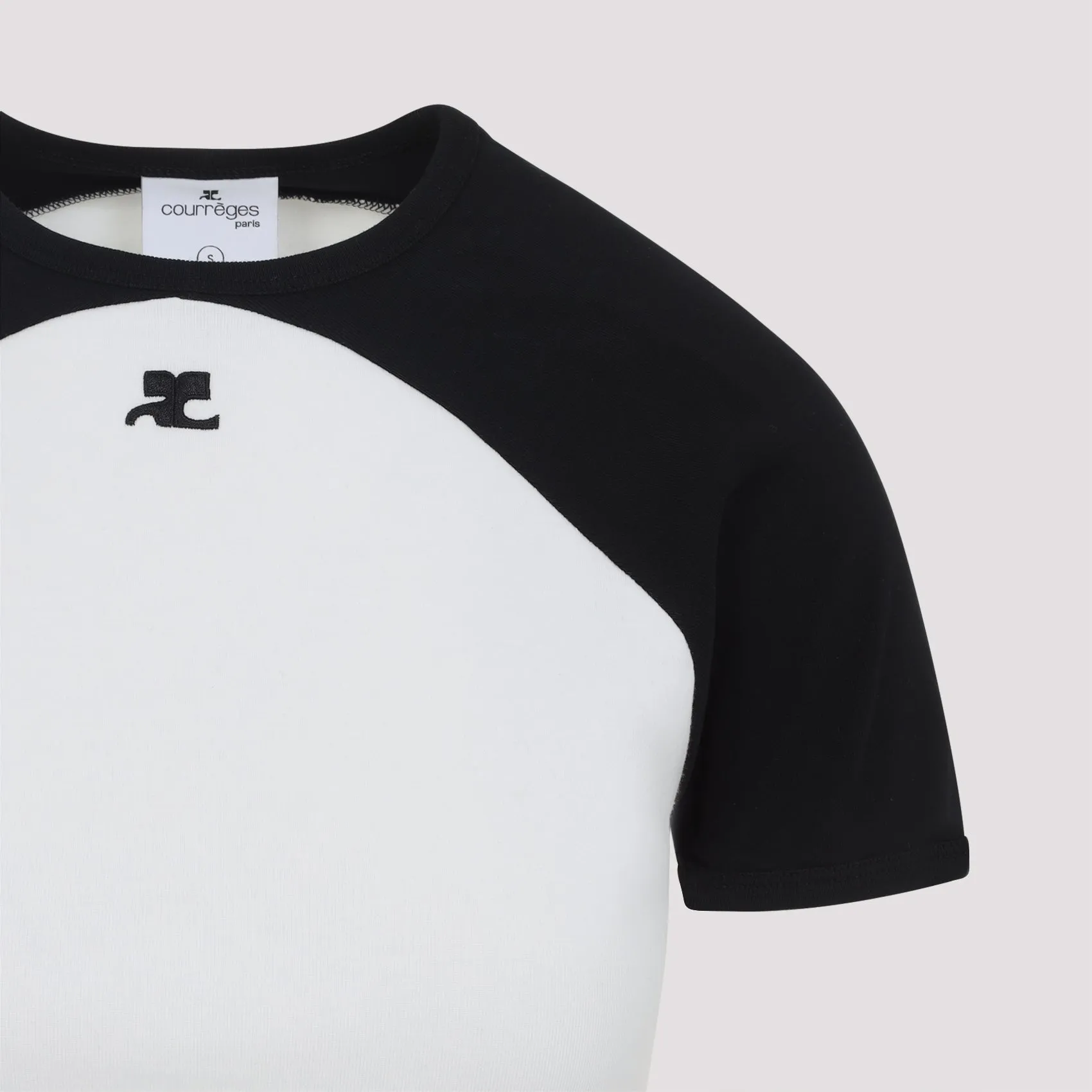 COURRÈGES CIRCLE CONTRAST COTTON T-SHIRT sold by Lord & Taylor product image thumbnail 4