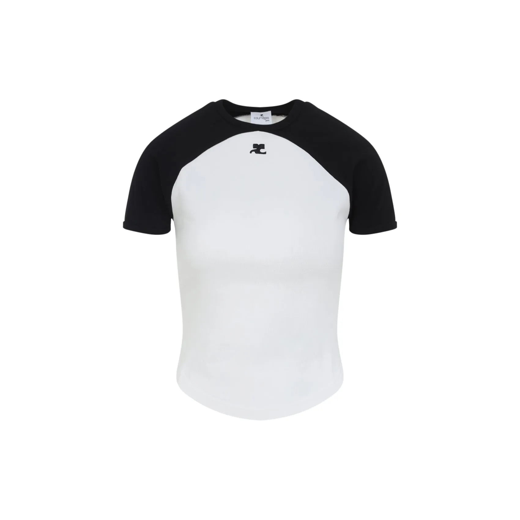 COURRÈGES CIRCLE CONTRAST COTTON T-SHIRT sold by Lord & Taylor