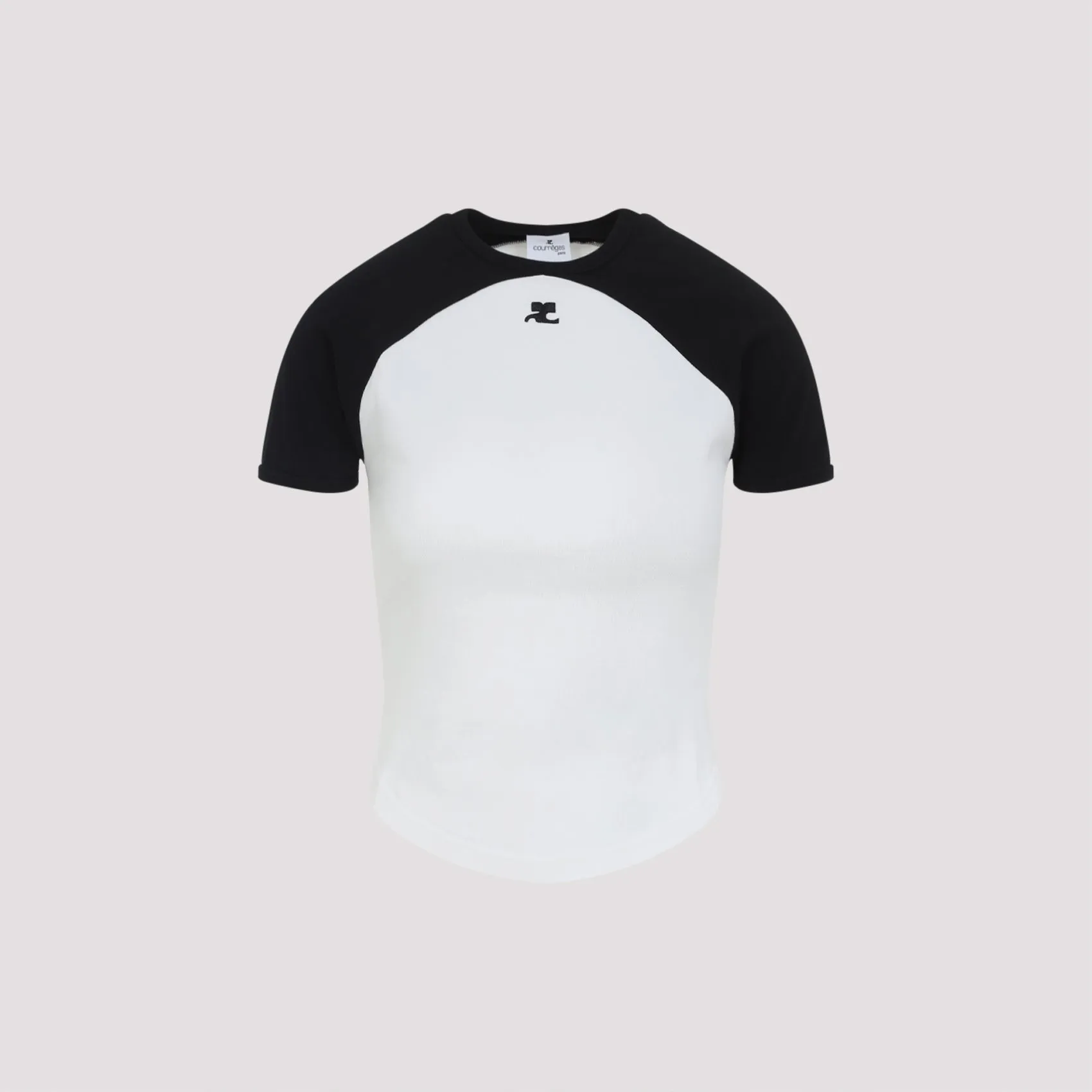 COURRÈGES CIRCLE CONTRAST COTTON T-SHIRT sold by Lord & Taylor product image thumbnail 2