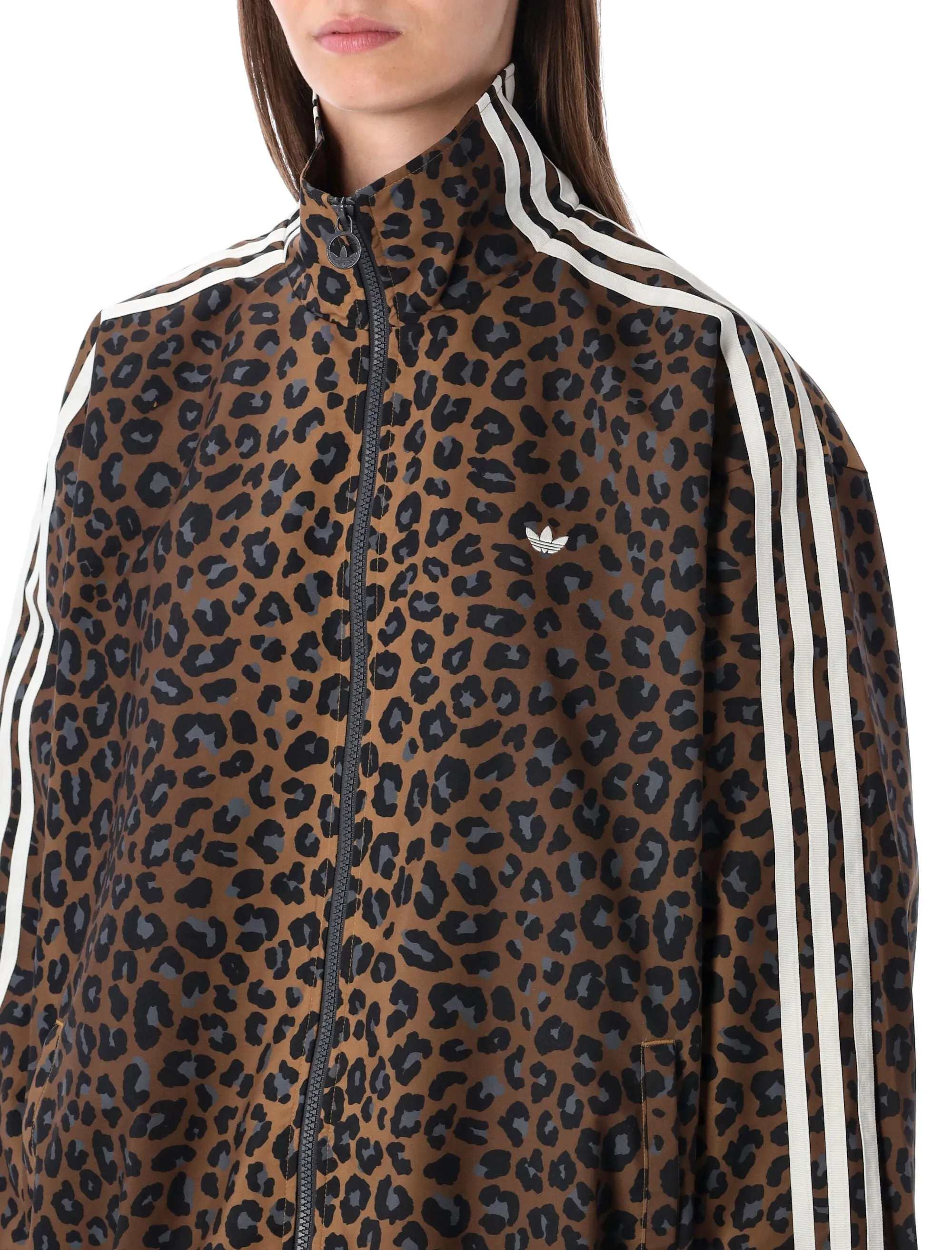 ADIDAS ORIGINALS LEOPARD FIREBIRD OVERSIZED TRACK JACKET sold by Lord & Taylor product image thumbnail 3