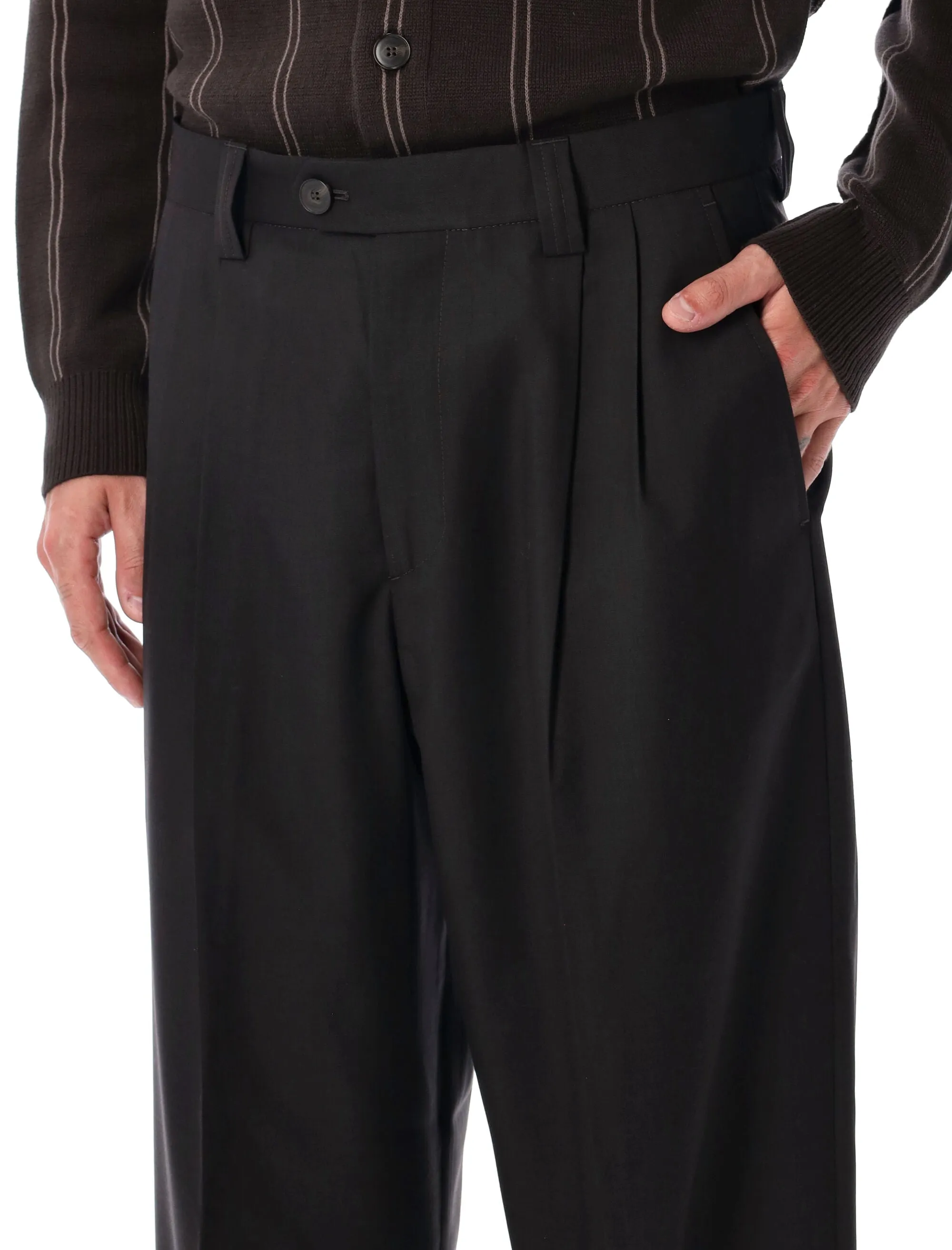 MFPEN WIDE-LEG CLASSIC WOOL TROUSERS sold by Lord & Taylor product image thumbnail 4