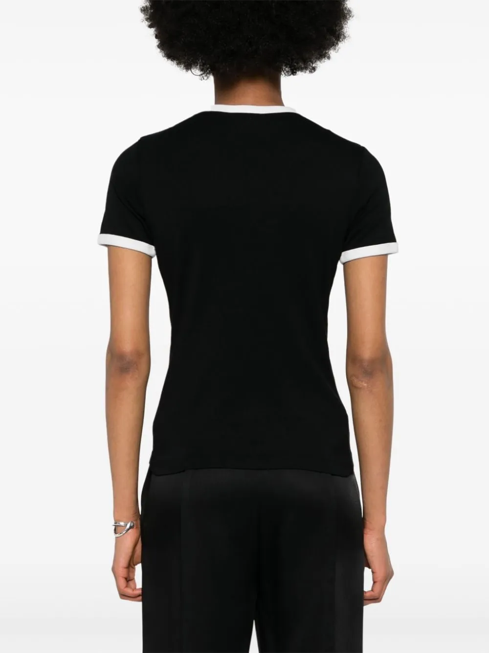 COURRÈGES CONTRAST COTTON T-SHIRT sold by Lord & Taylor product image thumbnail 3