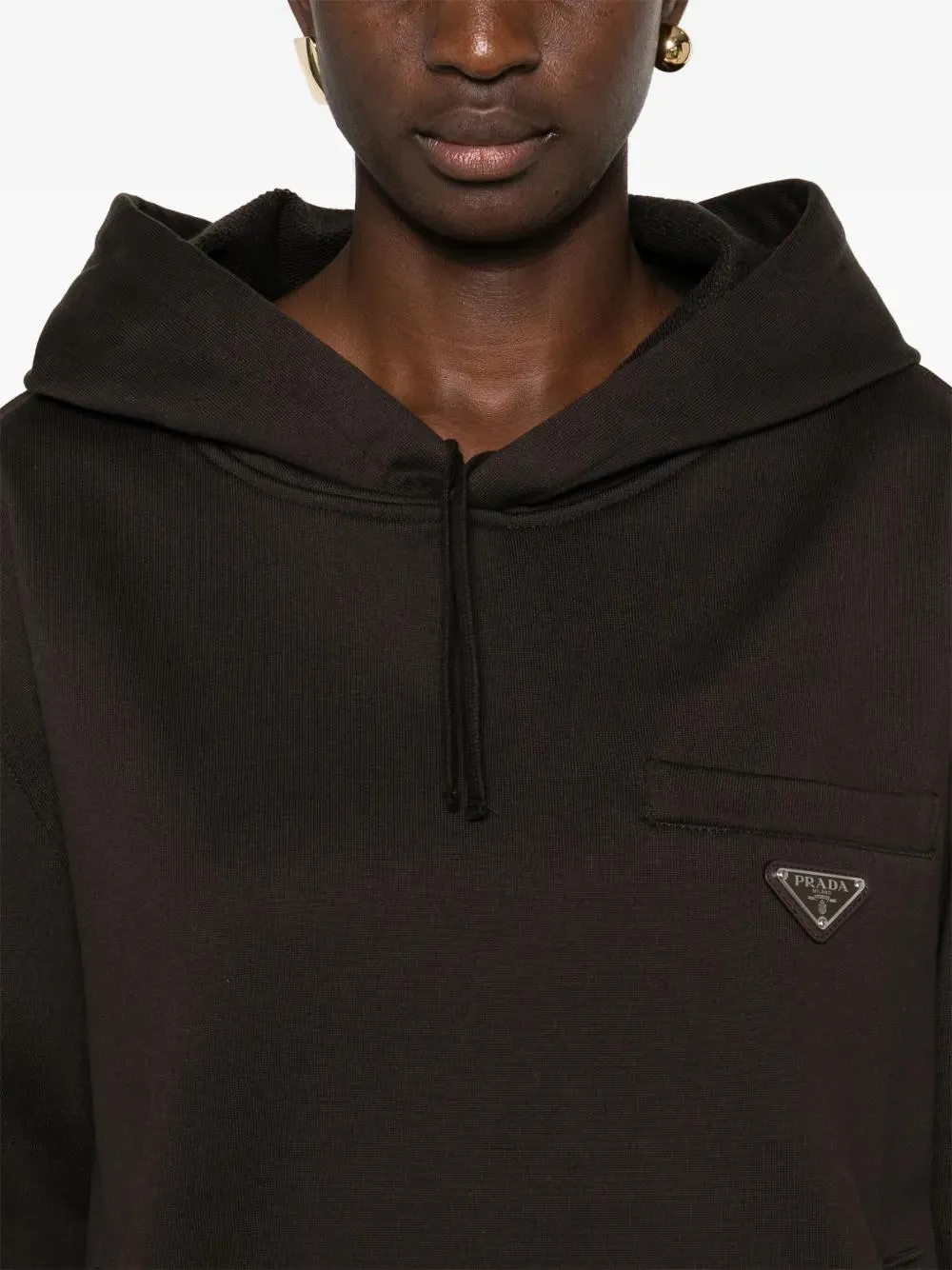 COTTON HOODIE WITH TRIANGLE LOGO sold by Lord & Taylor product image thumbnail 5