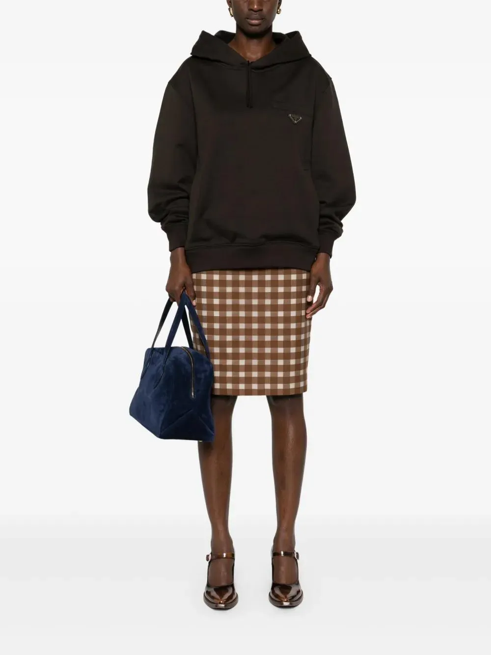 COTTON HOODIE WITH TRIANGLE LOGO sold by Lord & Taylor product image thumbnail 2