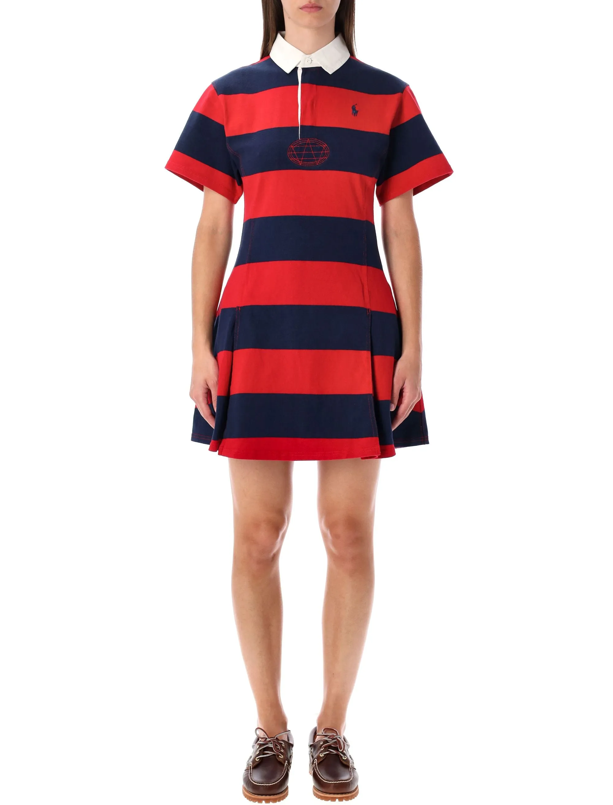 POLO RALPH LAUREN STRIPED COTTON RUGBY DRESS sold by Lord & Taylor