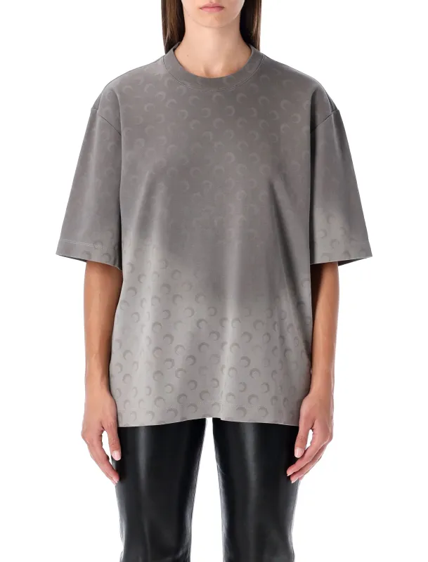 MARINE SERRE FADED MOON JERSEY RELAXED T-SHIRT WITH ALL-OVER PRINT sold by Lord & Taylor