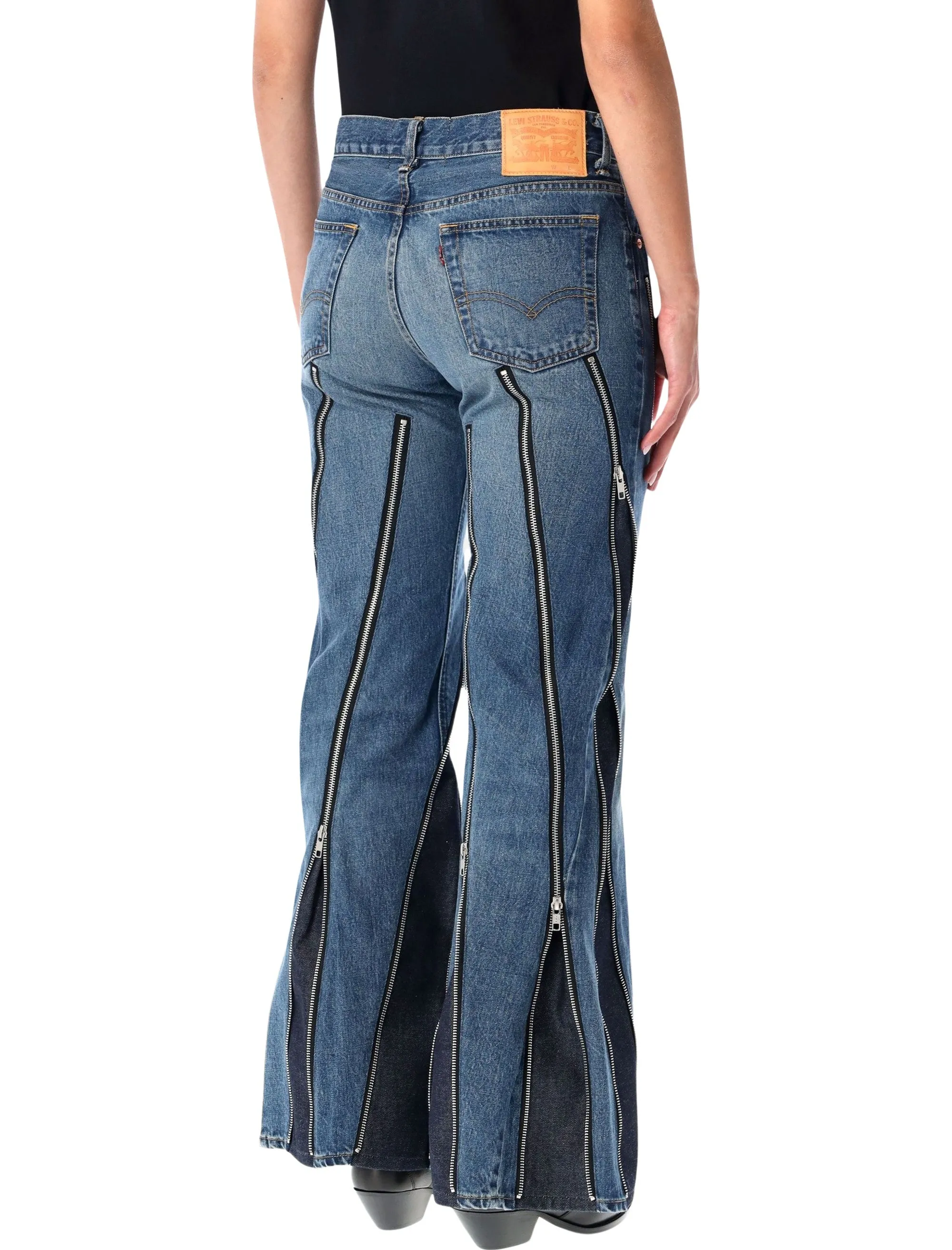 JUNYA WATANABE BLUE ZIPPED DENIM JEANS sold by Lord & Taylor product image thumbnail 2