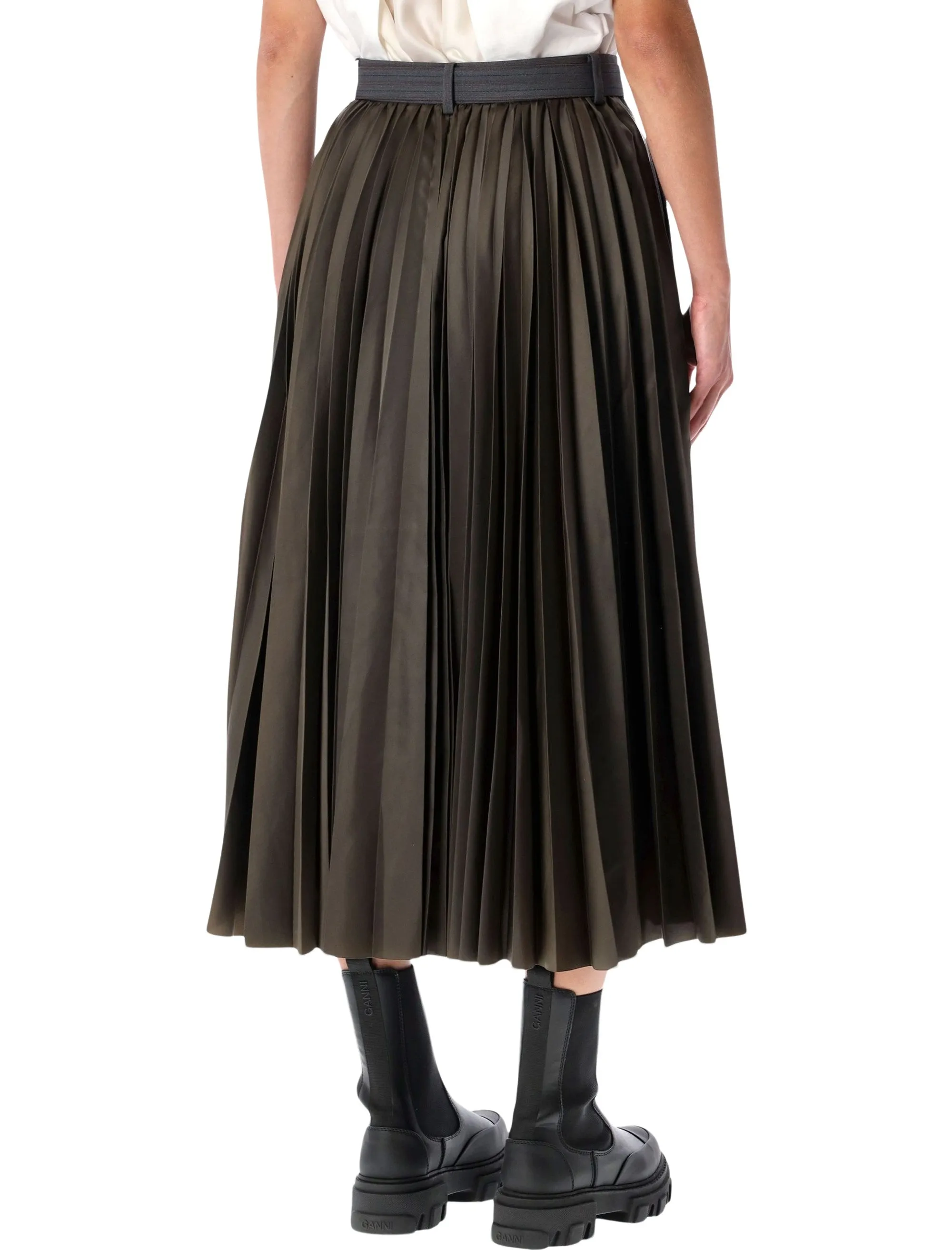 SACAI WOOL AND TWILL MIDI SKIRT sold by Lord & Taylor product image thumbnail 2
