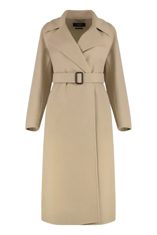 MANU DOUBLE-BREASTED VIRGIN WOOL COAT sold by Lord & Taylor